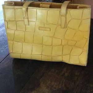 Dooney & Bourke tote mustard yellow used bag